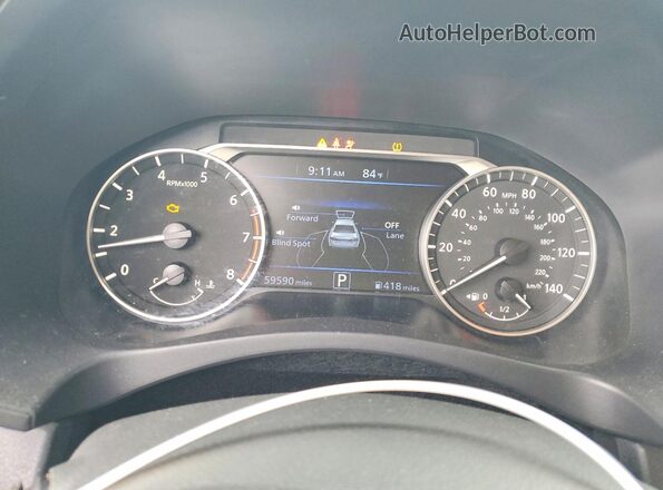 1N4BL4CV1NN413866 2022 NISSAN ALTIMA Gray Вид щитка приладів