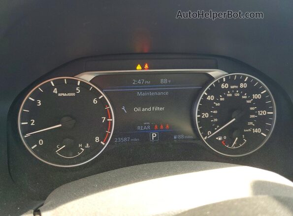 1N4BL4CV1RN427787 2024 NISSAN ALTIMA Black Instrument cluster view