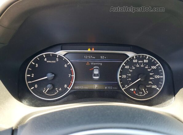 1N4BL4CV2KC102633 2019 NISSAN ALTIMA Синий Вид щитка приборов