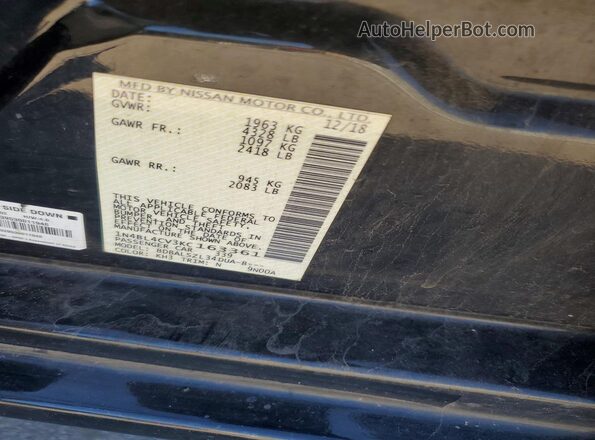 1N4BL4CV3KC163361 2019 NISSAN ALTIMA Black Vista del compartimento del motor