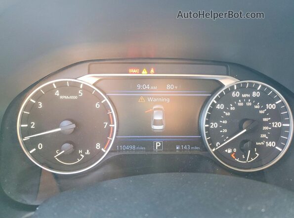 1N4BL4CV4NN420181 2022 NISSAN ALTIMA Orange ხელსაწყოთა პანელის ხედი