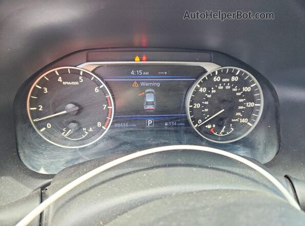 1N4BL4CV6KC174225 2019 NISSAN ALTIMA Красный Вид щитка приборов