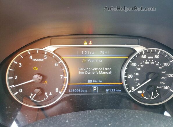 1N4BL4CV6LC138858 2020 NISSAN ALTIMA Silver Вид щитка приладів