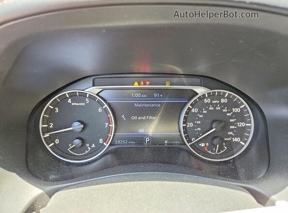 1N4BL4CV7MN409125 2021 NISSAN ALTIMA Black Vista del cuadro de instrumentos