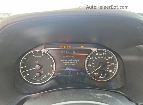 1N4BL4CVXLC134800 2020 NISSAN ALTIMA Black Սարքավորումների վահանակի տեսք