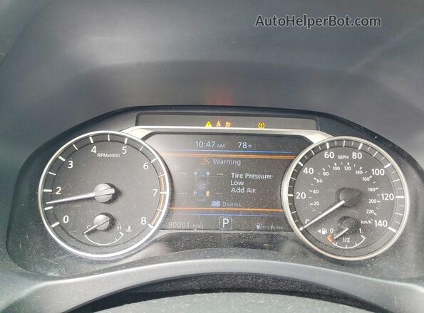1N4BL4CVXMN364066 2021 NISSAN ALTIMA Black Widok zestawu wskaźników