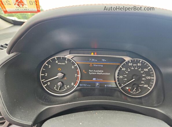 1N4BL4CW2MN319132 2021 NISSAN ALTIMA Black Vista del cuadro de instrumentos