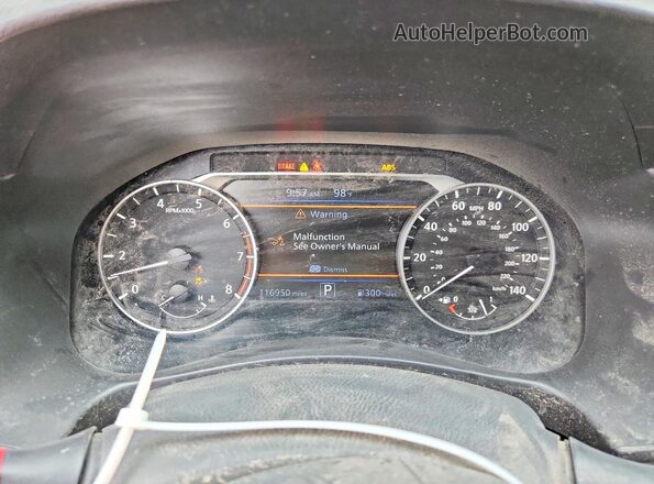 1N4BL4DV1KC127151 2019 NISSAN ALTIMA White Вид щитка приладів