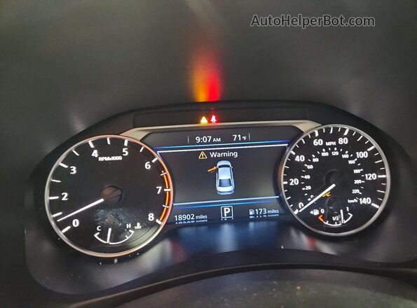 1N4BL4DV2TN313397 2026 NISSAN ALTIMA White ხელსაწყოთა პანელის ხედი