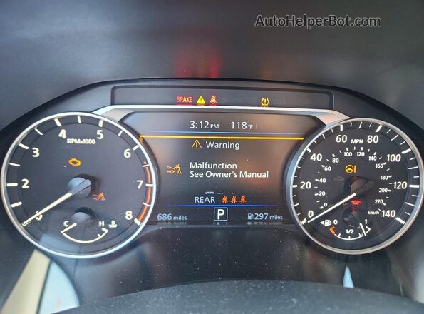 1N4BL4DV3SN422787 2025 NISSAN ALTIMA Белый Вид щитка приборов