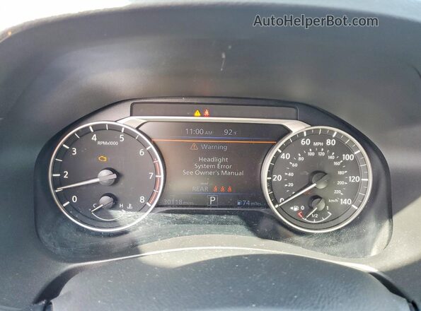 1N4BL4DV5SN344481 2025 NISSAN ALTIMA Black Vista del cuadro de instrumentos
