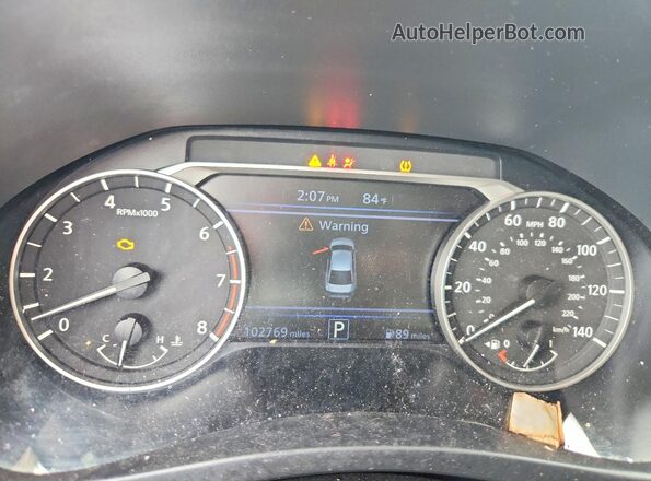 1N4BL4DV6NN398845 2022 NISSAN ALTIMA Gray Instrument cluster view