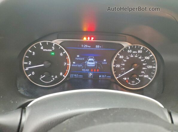 1N4BL4DV7SN381841 2025 NISSAN ALTIMA White Widok zestawu wskaźników