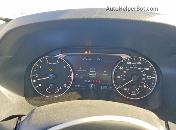 1N4BL4DV7TN304775 2026 NISSAN ALTIMA Белый Вид щитка приборов