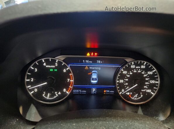 1N4BL4DW5KC153194 2019 NISSAN ALTIMA Silver Widok zestawu wskaźników