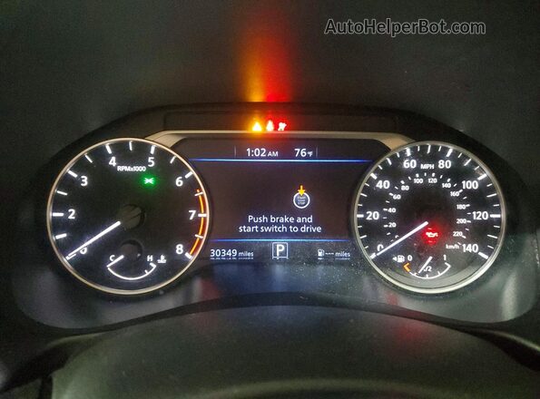 1N4BL4DW8NN381098 2022 NISSAN ALTIMA Черный Вид щитка приборов