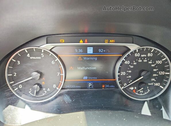 1N4BL4DW8RN326463 2024 NISSAN ALTIMA Черный Вид щитка приборов