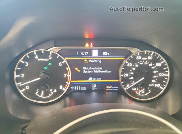 1N4BL4EV4NN401627 2022 NISSAN ALTIMA Silver Widok zestawu wskaźników
