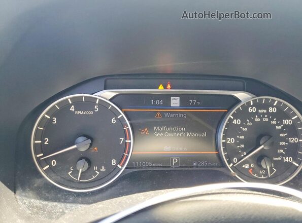 1N4BL4EV5KC214839 2019 NISSAN ALTIMA Silver Vista del cuadro de instrumentos
