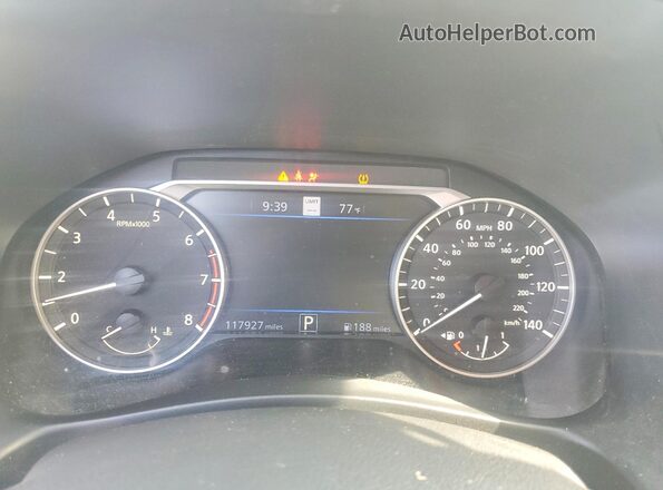 1N4BL4EV7LC160574 2020 NISSAN ALTIMA Black Вид щитка приладів