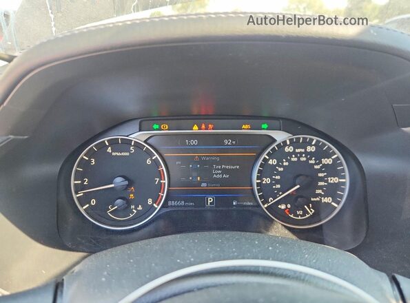 1N4BL4FW0LC186389 2020 NISSAN ALTIMA Black Սարքավորումների վահանակի տեսք