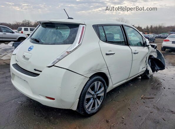 1N4BZ0CP0HC311998 2017 NISSAN LEAF White Задня права чверть