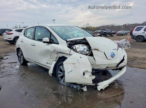 1N4BZ0CP0HC311998 2017 NISSAN LEAF White Передня права чверть