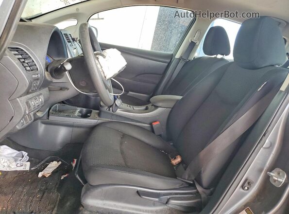1N4BZ0CP5HC300690 2017 NISSAN LEAF Gray წინა სალონის ხედი