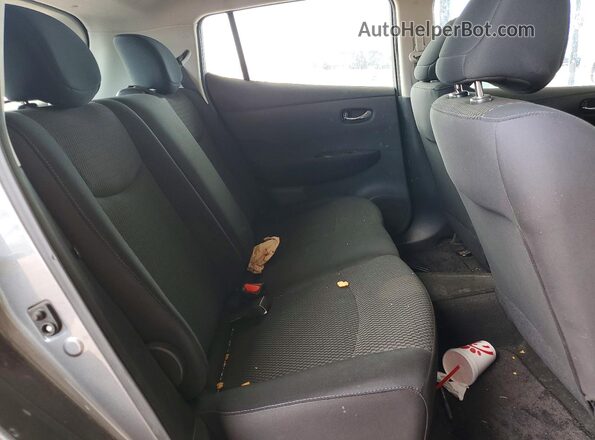 1N4BZ0CP5HC300690 2017 NISSAN LEAF Gray უკანა სავარძლების ხედი
