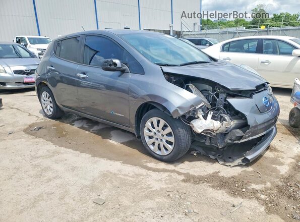 1N4BZ0CP5HC308451 2017 NISSAN LEAF Серый Передняя правая четверть