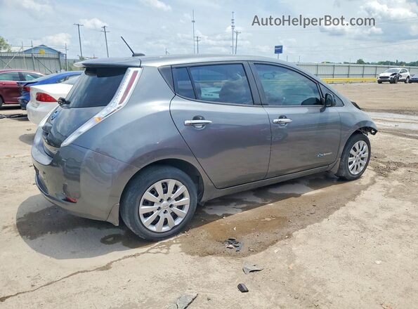 1N4BZ0CP5HC308451 2017 NISSAN LEAF Серый Задняя правая четверть
