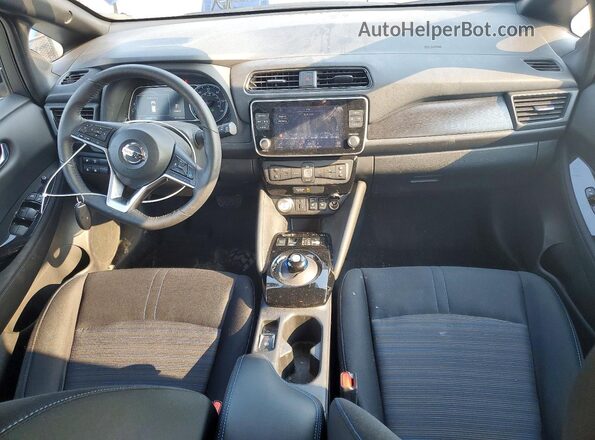 1N4BZ1CV4NC553807 2022 NISSAN LEAF Blue Вид панелі приладів