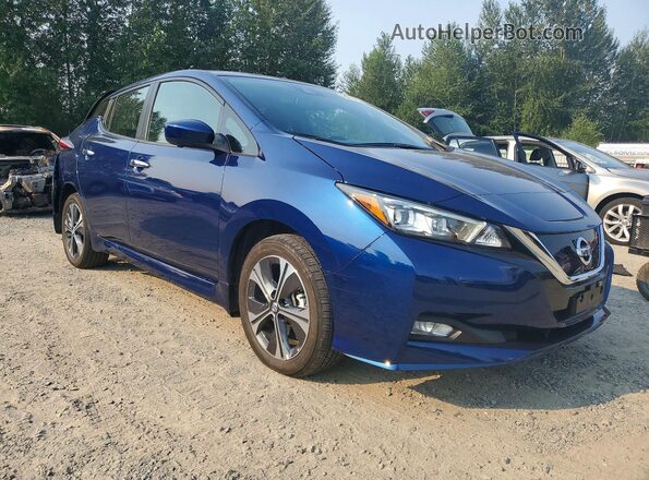 1N4BZ1CV4NC553807 2022 NISSAN LEAF Blue Передня права чверть