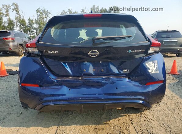 1N4BZ1CV4NC553807 2022 NISSAN LEAF Blue Вид ззаду