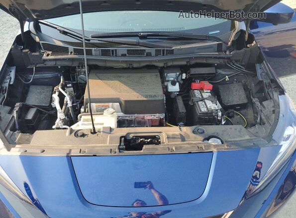 1N4BZ1CV4NC553807 2022 NISSAN LEAF Blue Вид підкапотного простору