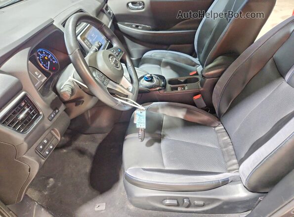 1N4BZ1DV8MC553578 2021 NISSAN LEAF Gray წინა სალონის ხედი