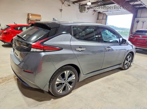 1N4BZ1DV8MC553578 2021 NISSAN LEAF Gray უკანა მარჯვენა