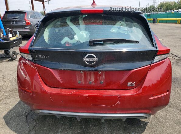 1N4CZ1CV0SC565761 2025 NISSAN LEAF Maroon Rear view