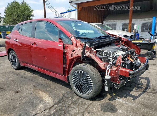 1N4CZ1CV0SC565761 2025 NISSAN LEAF Maroon Front right