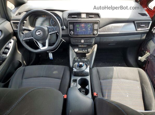 1N4CZ1CV0SC565761 2025 NISSAN LEAF Maroon Dashboard view