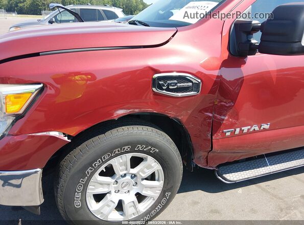 1N6AA1E65HN534532 2017 NISSAN TITAN Red Vista frontal