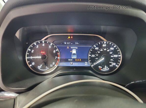 1N6AA1EC0NN104635 2022 NISSAN TITAN White Widok zestawu wskaźników