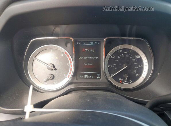 1N6BA1F32HN520211 2017 NISSAN TITAN Silver Вид щитка приладів