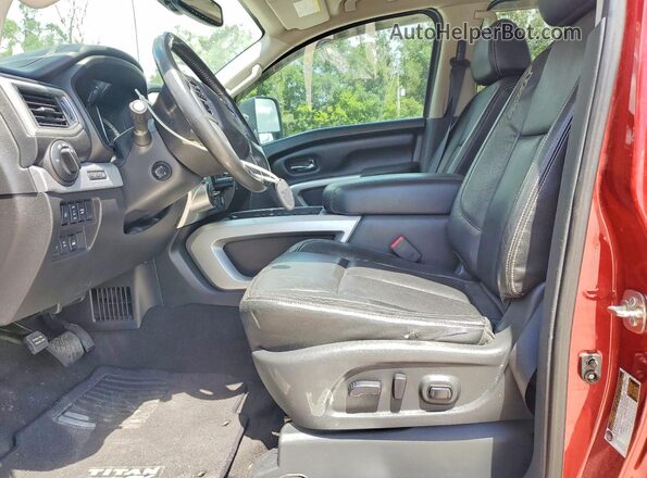 1N6BA1F43GN512545 2016 NISSAN TITAN Red Widok wnętrza z przodu