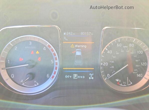 1N6BA1F46KN521247 2019 NISSAN TITAN Silver Instrument cluster view