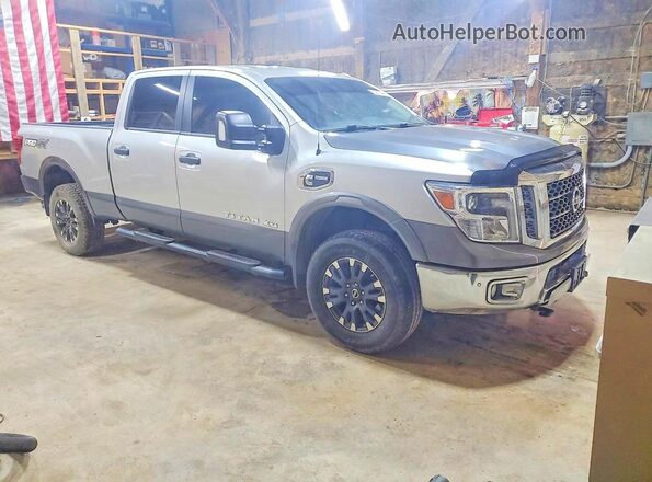 1N6BA1F46KN521247 2019 NISSAN TITAN Silver Front right