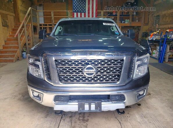 1N6BA1F46KN521247 2019 NISSAN TITAN Silver Front view