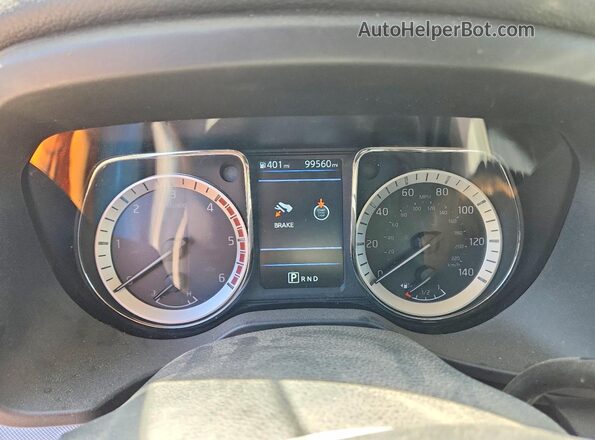 1N6BA1F47KN506563 2019 NISSAN TITAN White Вид щитка приладів
