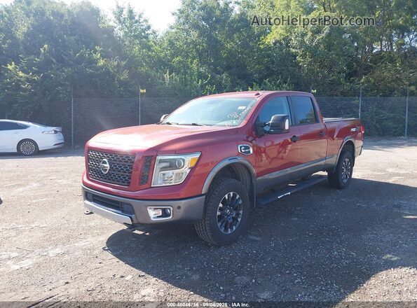 1N6BA1F48GN511732 2016 NISSAN TITAN XD Red Передня ліва чверть