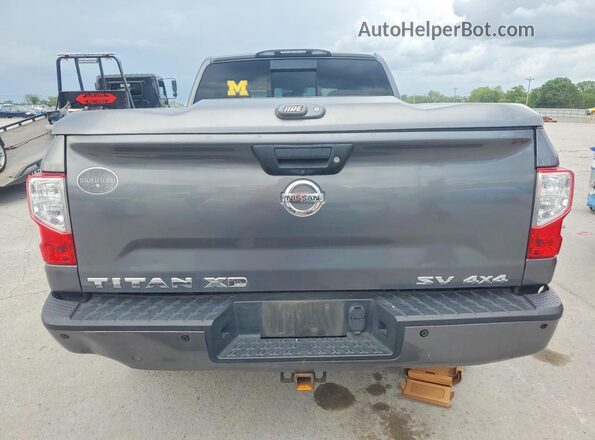 1N6BA1F48KN506829 2019 NISSAN TITAN Серый Вид сзади